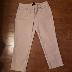 Straight Crop Beig/khaki Pants